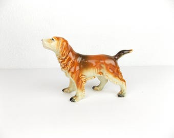 ヴィンテージ磁器製コッカースパニエル犬の置物 3 1/2インチ - Etsy 日本