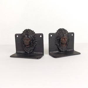 Cast Iron Indian Bookends - Etsy