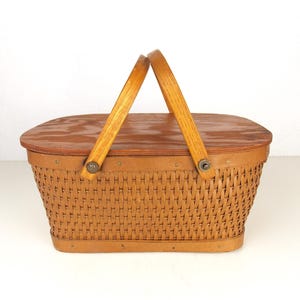 Vintage 1950's Red Man Small Picnic Basket - Etsy Canada