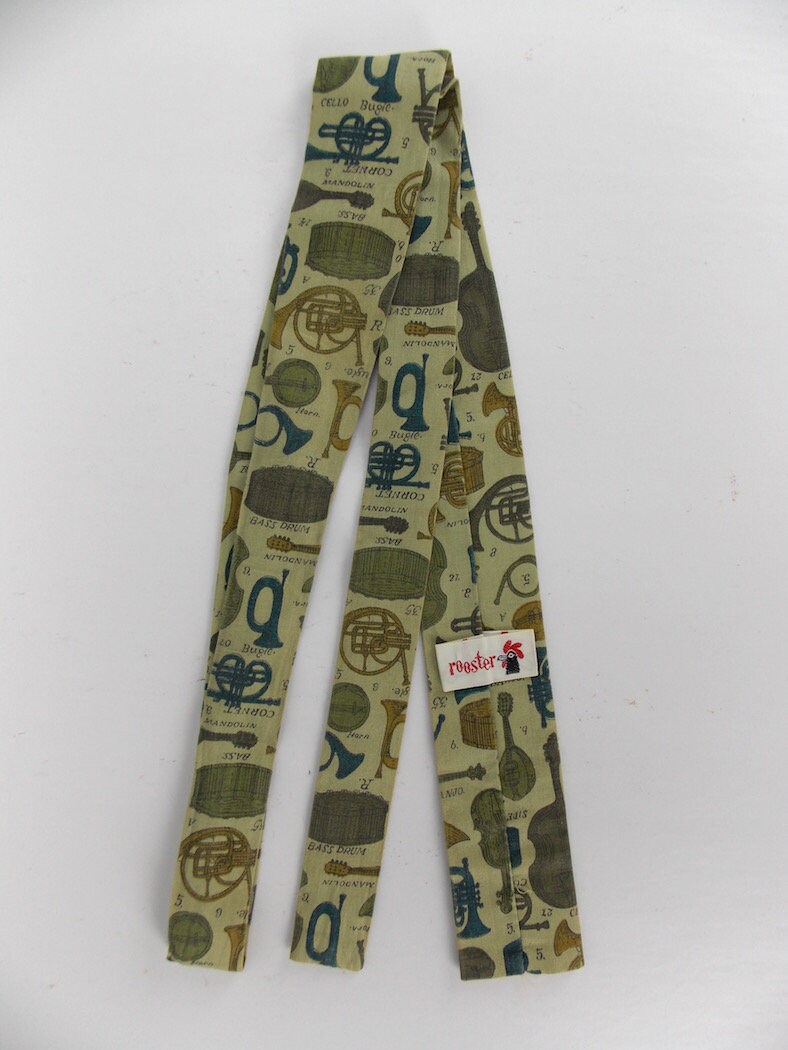 50's 60's Skinny Neck Ties by Rooster Ernst Old School