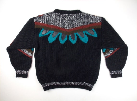 1980's Bulky Knit Sweater Men's Unisex Large New … - image 4