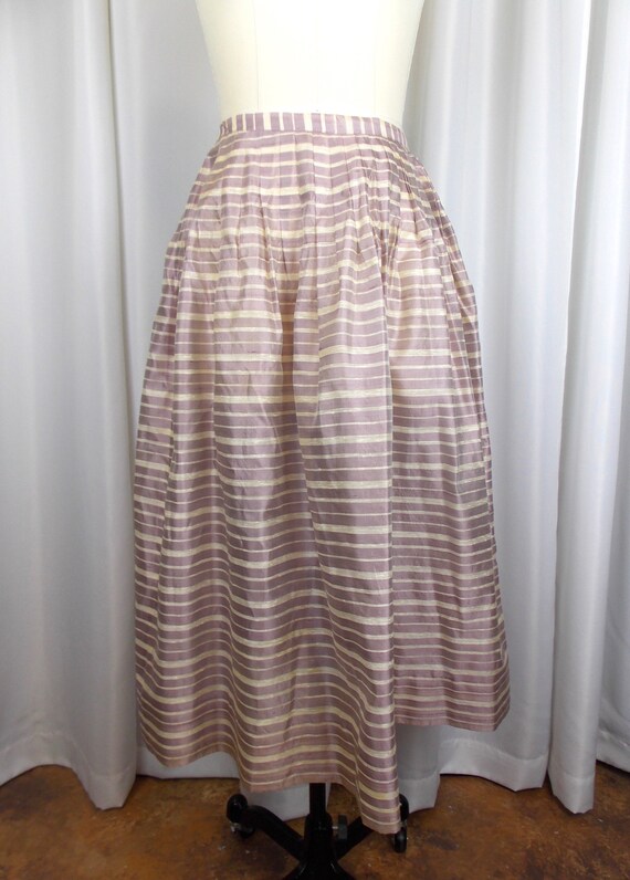 1970s Silk Vollbracht Rooster Maxi Skirt main image 0