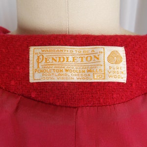 1970's Pendleton Skirt Suit Red Wool - Etsy