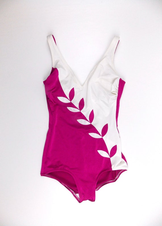 DeWeese Vintage Bathing Suit Swimsuit One Piece M… - image 2