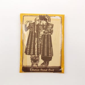 Tibetan Panel Coat Sewing Pattern 1979 Folkwear Pattern