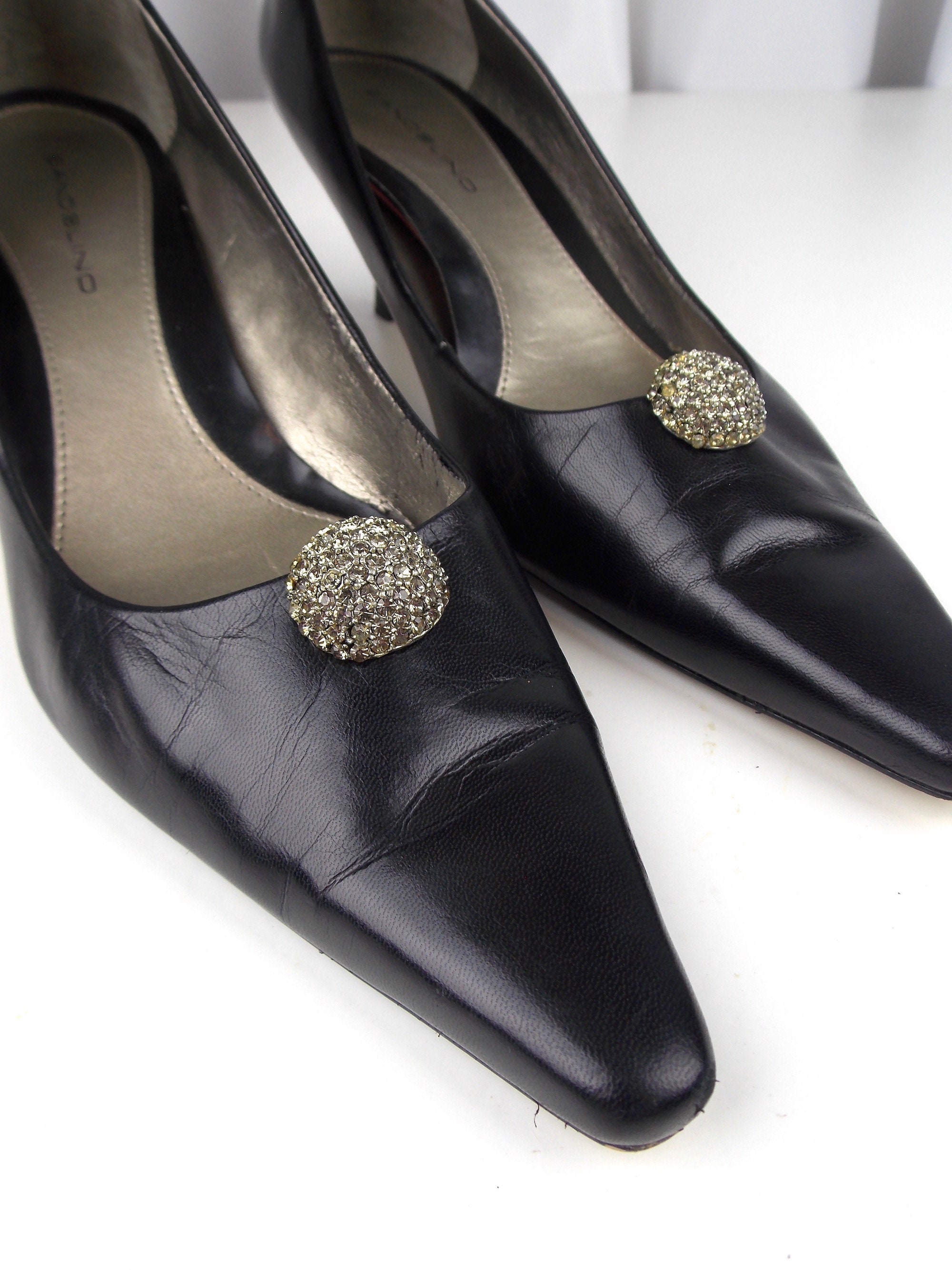 Lolita Handmade Shoe Clip Gilding Stars Decorative Shoes Accessories  Gorgeous Bronzing Bow Shoe Buckle Shoe Ornament Clips