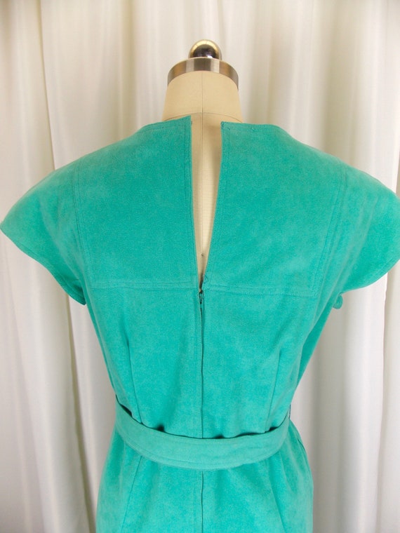 Turquoise Blue Ultra Suede Dress - image 5