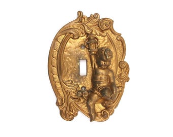 1960er Engel Engelchen Lichtschalter-Abdeckplatte