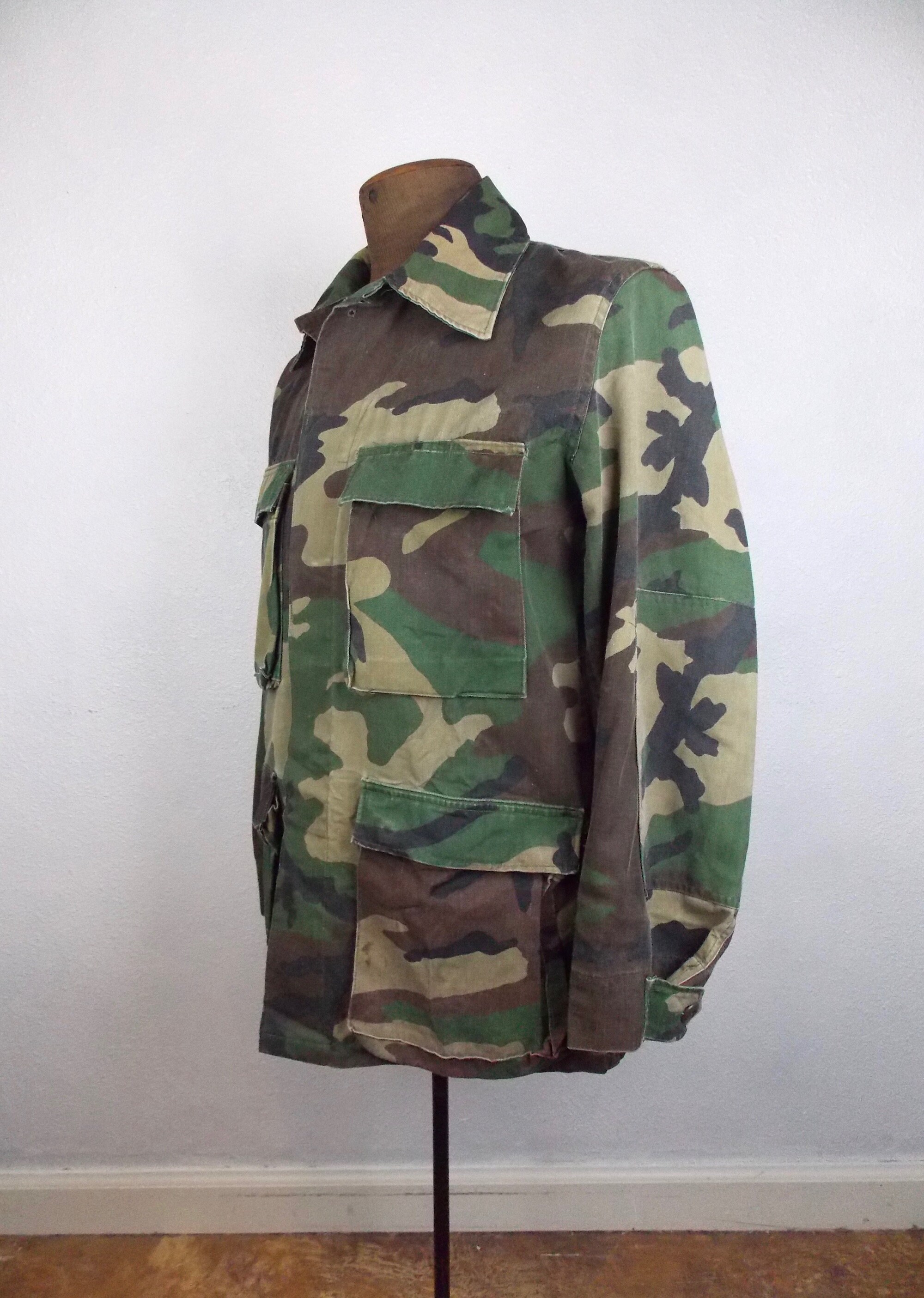 Vintage Camo Military Jacket Mens Size Small - Etsy