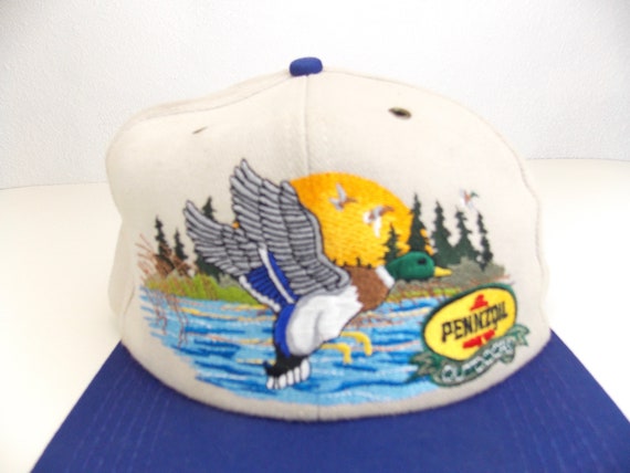 1990's Pennzoil Snapback Baseball Cap with Embroi… - image 2