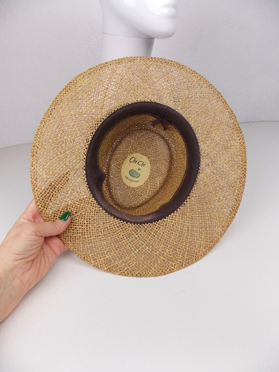 Chi Chi Collection Brown Open Weave Straw Woman