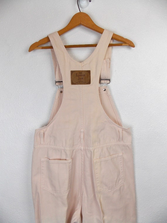 1990's The London Jean Overalls Off White Gem