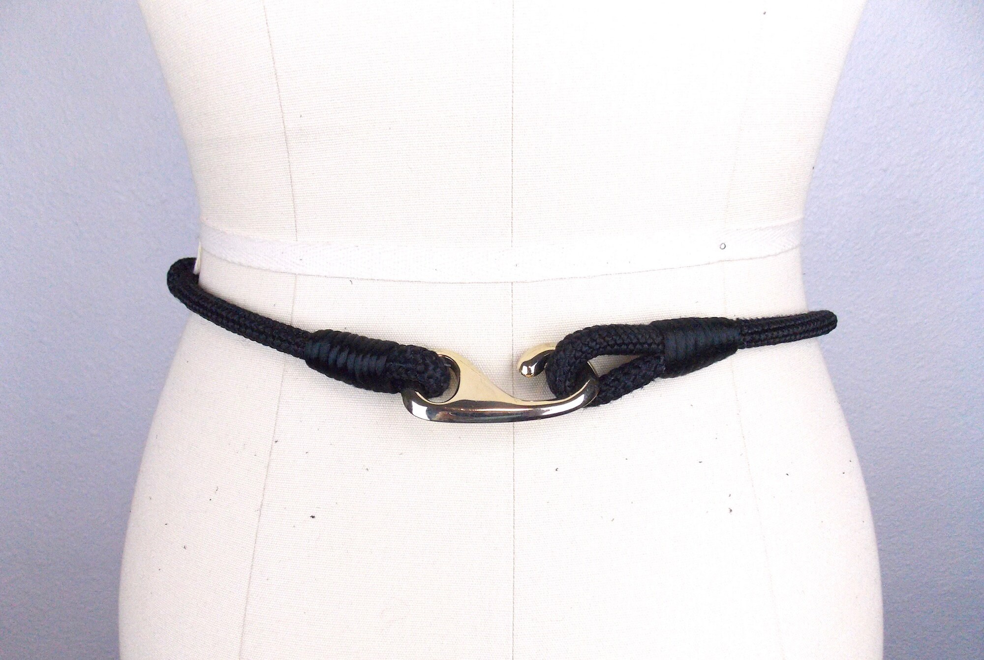 NATORIous belt black medallion and bead‎ lucite on stretch cords VTG Codina x Brogue Floral Embossed Jewels Studded Belt – BROGUE main image 2