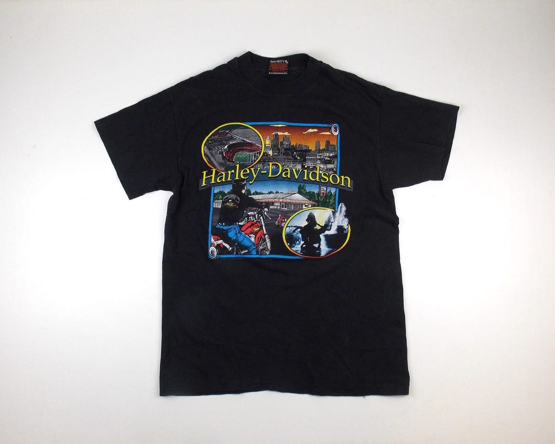 Vintage Worth Harley Davidson Kansas City Tshirt Mens Medium - Etsy