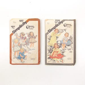Simplicity Cinderella Girls Dress Patterns Toddler Size 3