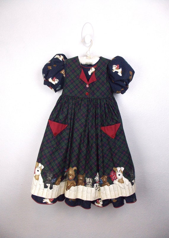 Daisy Kingdom Factory Made Dress and Pinafore Set… - image 1