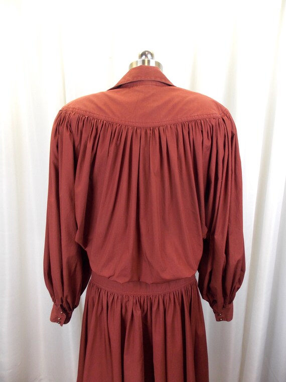 1970's Bonnie Strauss Dress Midi Length Boho Styl… - image 8