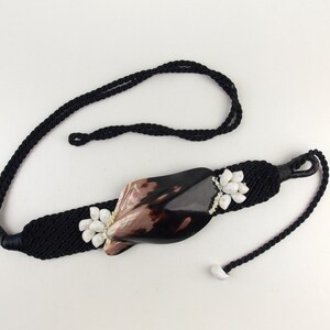 Vintage Seashell Braided Cord Belt - Etsy display picture 3