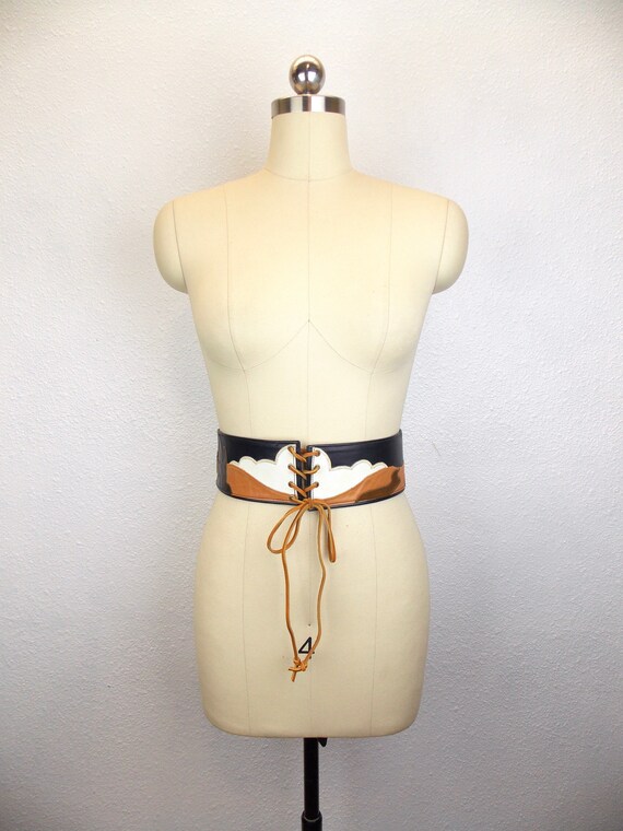 1970's **Rare** Nigel Lofthouse Appliquéd Leather… - image 4