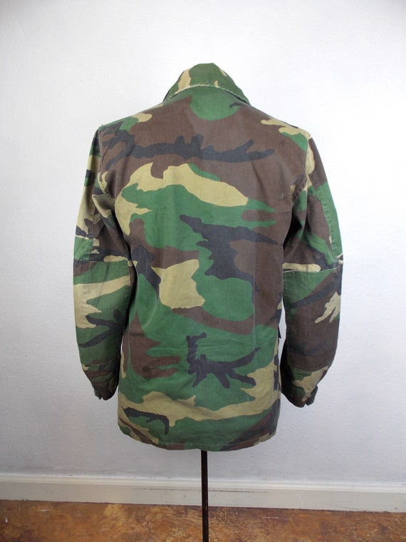 Vintage Camo Military Jacket Mens Size Small - image 3
