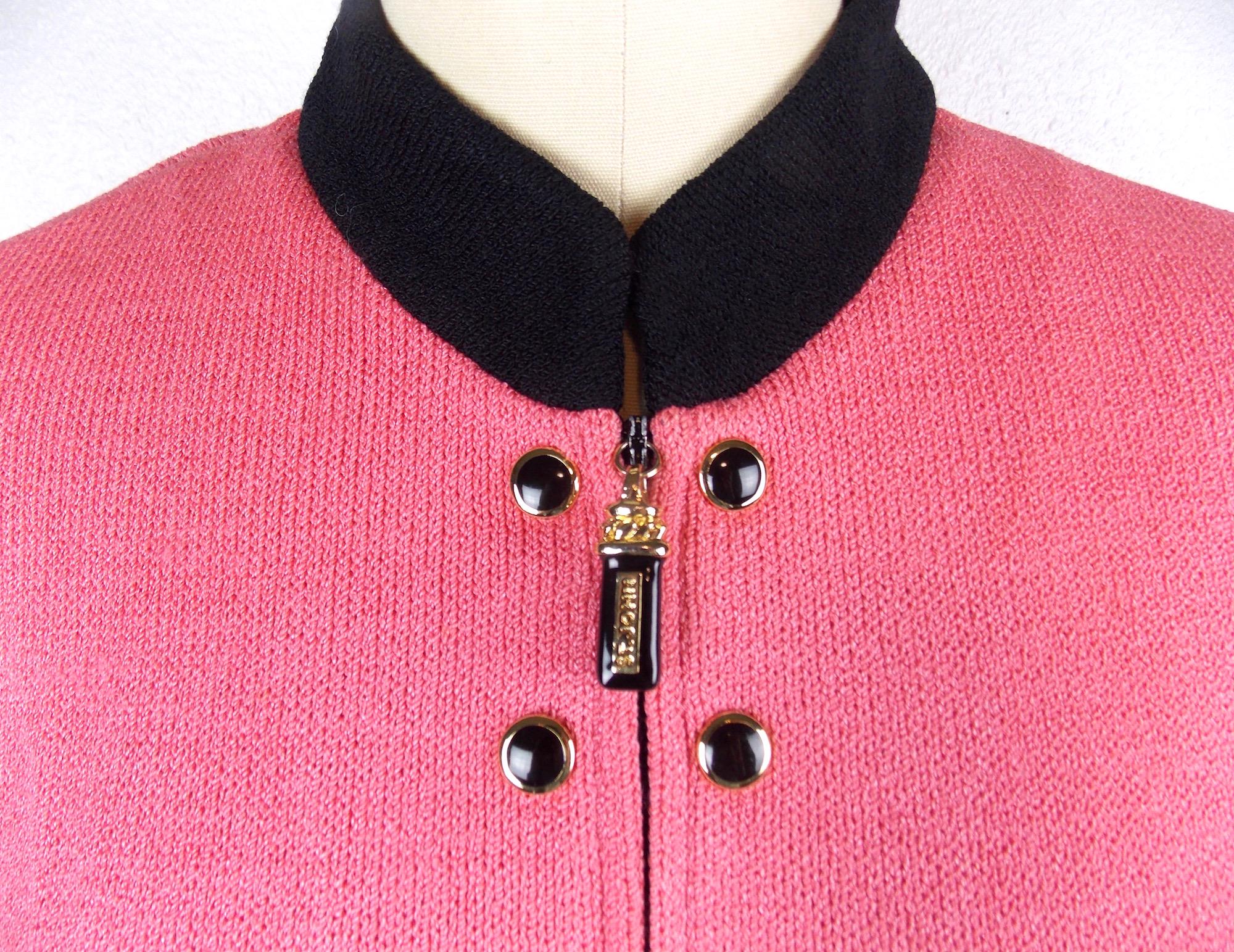Vintage St John Collection Zippered Cardigan Size 4 - Etsy