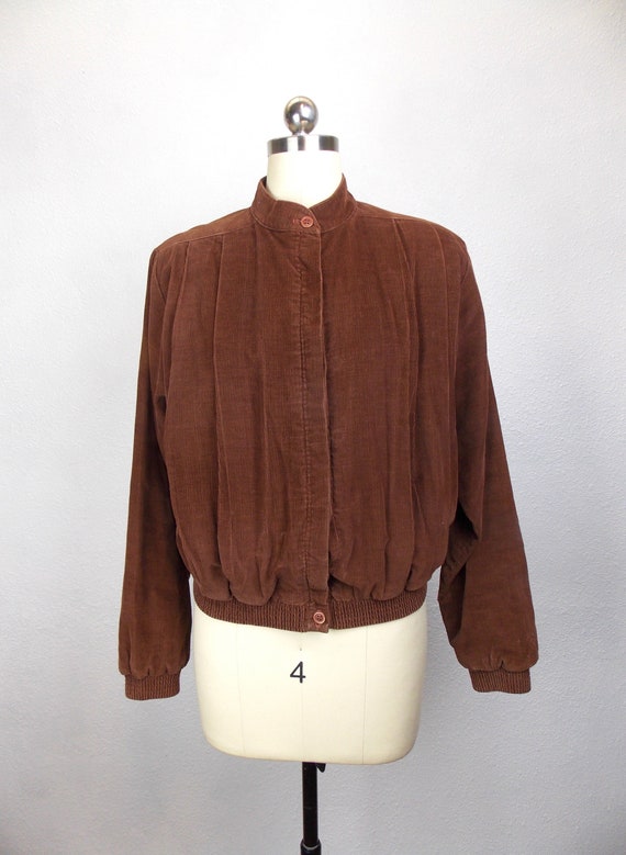 1970's Juniors Girl's Brown Corduroy Jacket