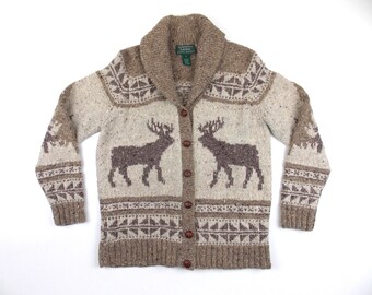 ralph lauren chunky cardigan