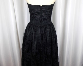 Black Strapless Sequin and Lace Corseted Formal Dress XS Small - Etsy