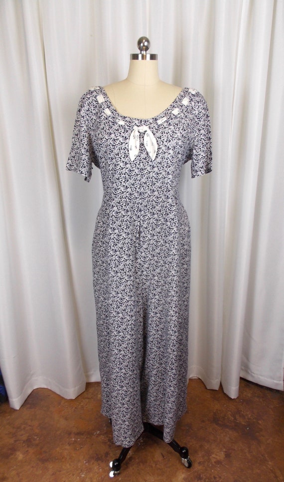 1990's Women's Romper Jumpsuit Chintz Print Size … - image 1