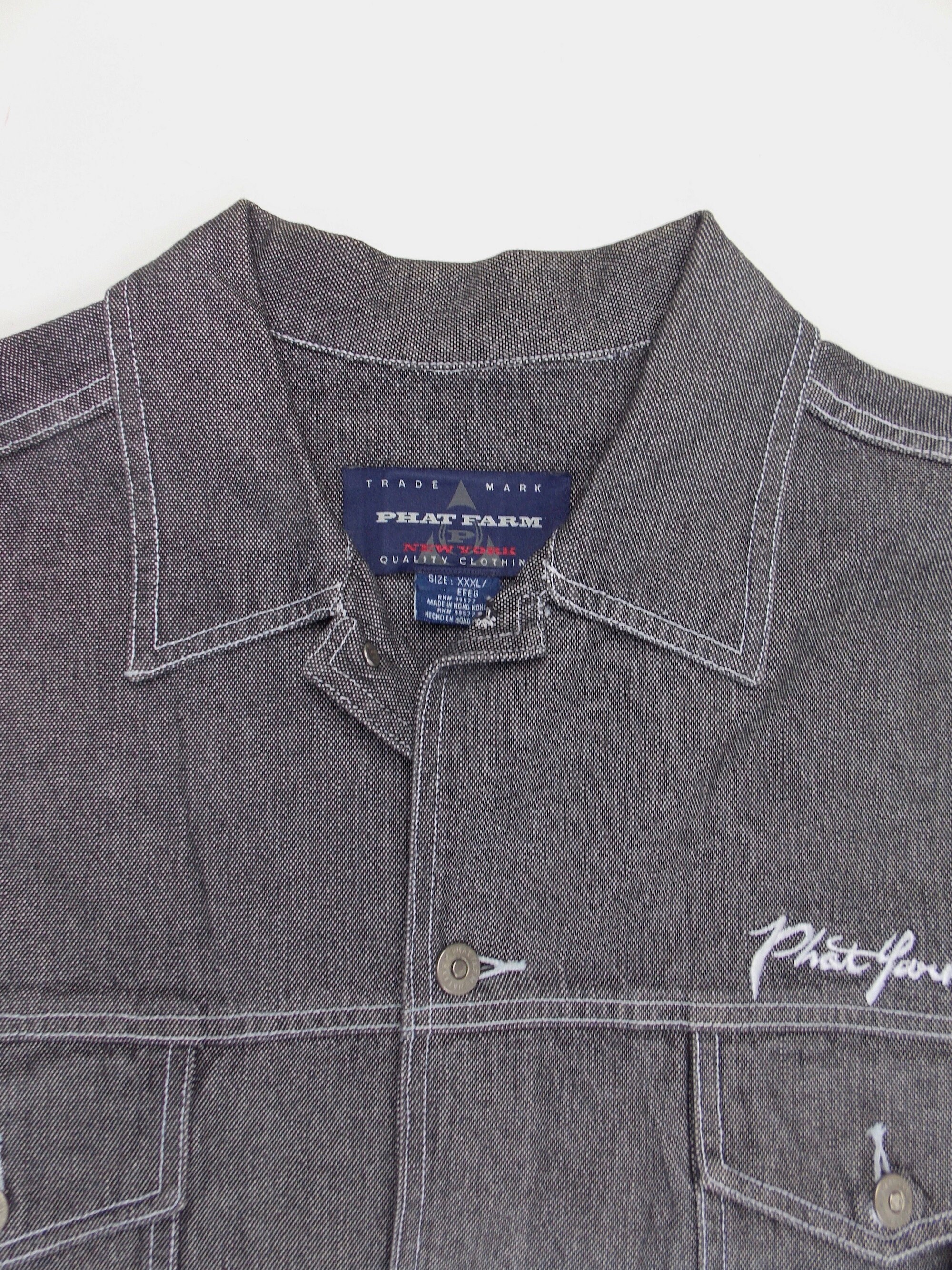 古着 00s PHATFARM ファットファーム デニムジャケット Gジャン