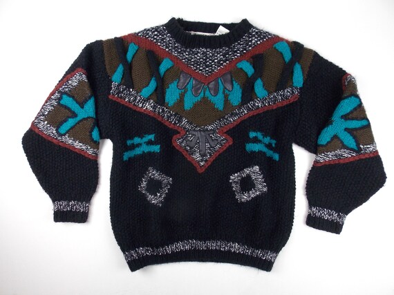 1980's Bulky Knit Sweater Men's Unisex Large New … - image 3