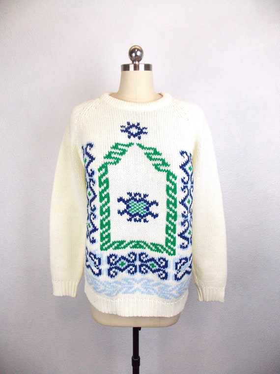 Vintage 1960's Carol Brent Woman's Ski Sweater si… - image 1