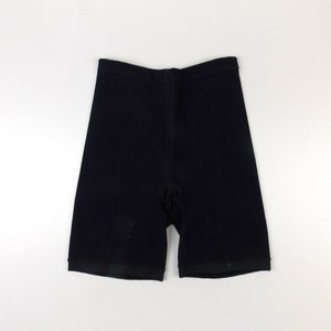 Vintage Black Girdle Shapewear Thigh Length Medium