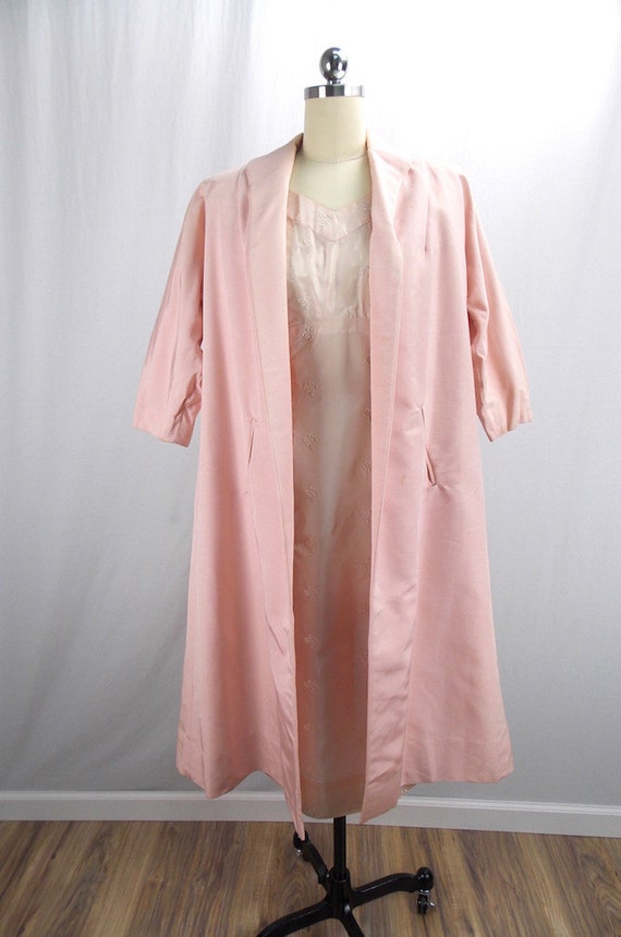 1950's 2 Piece Set Pink Dress with Matching Swing