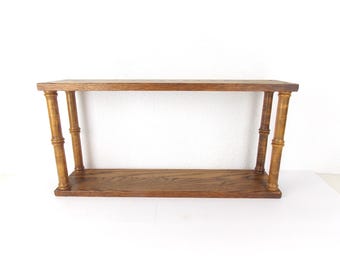 Vintage Holz Wandregal