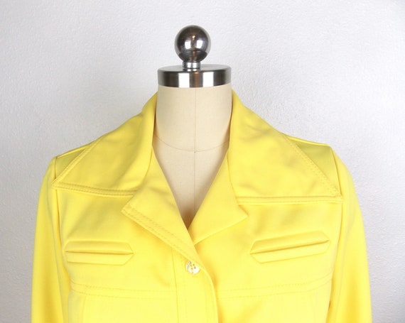 1970's Jack Winter Shirt Jacket in Bright Yellow - image 2