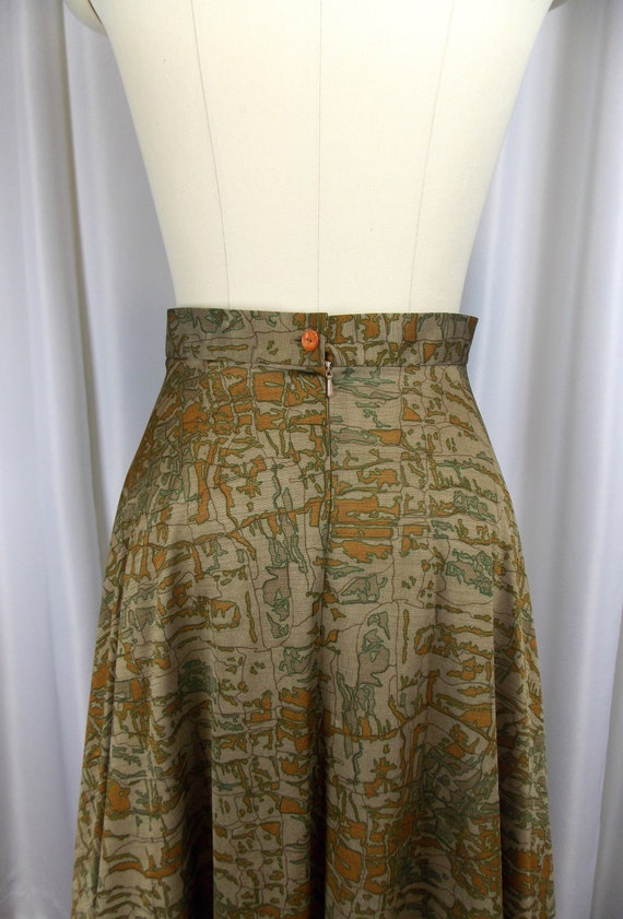 RARE 1970's Bernat Klein Maxi Skirt with Matching… - image 5