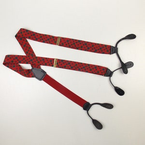 Men&#39;s Suspenders Braces Red and Blue
