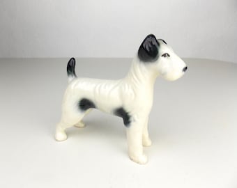 ヴィンテージ ミニチュア ワイヤー フォックス テリア 犬 置物 ヴィンテージ ミニチュア ワイヤー フォックス テリア 犬 置物
