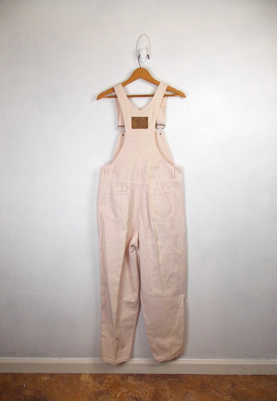1990's The London Jean Overalls Off White Gem
