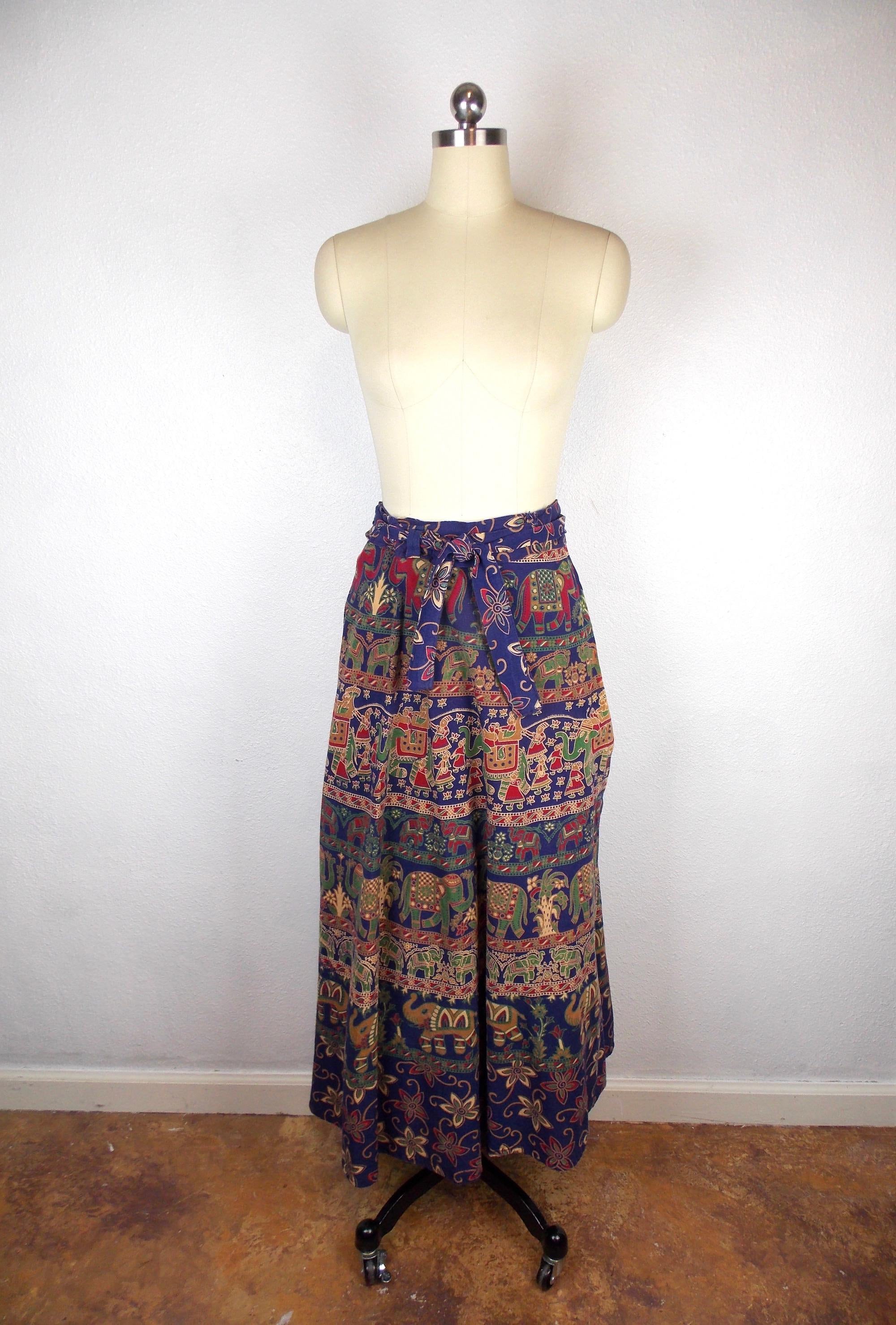 1970s Indian Cotton Maxi Wrap Skirt – Erin Templeton