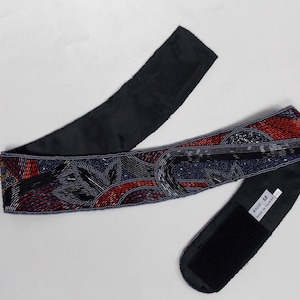 Beaded Cummerbund Style Statement Belt