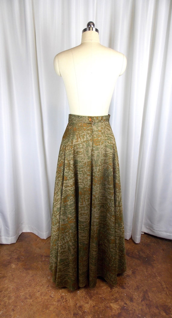 RARE 1970's Bernat Klein Maxi Skirt with Matching… - image 6