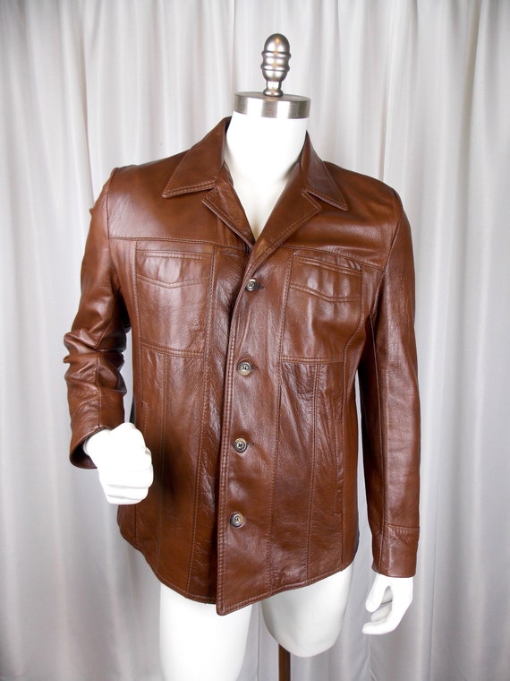 Men's Imitation Leather Jacket Reed Sportswear siz