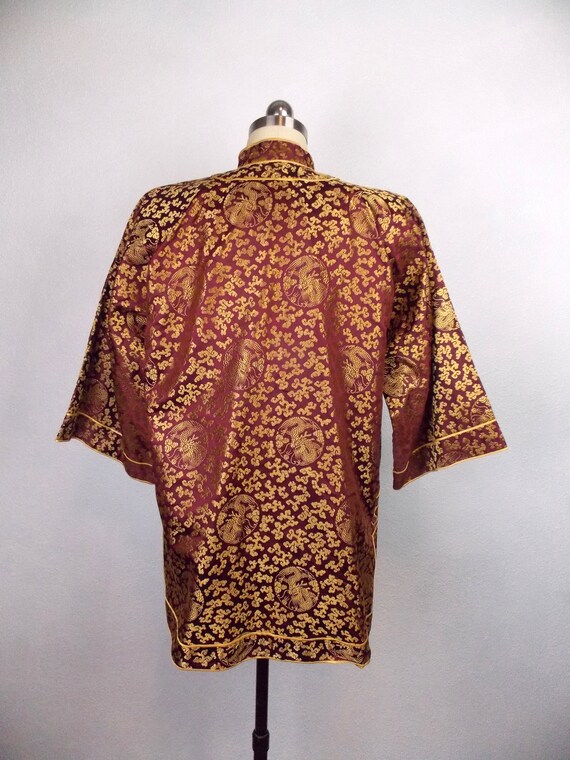 Vintage Red and Gold Chinese Cheongsam Style Jack… - image 4