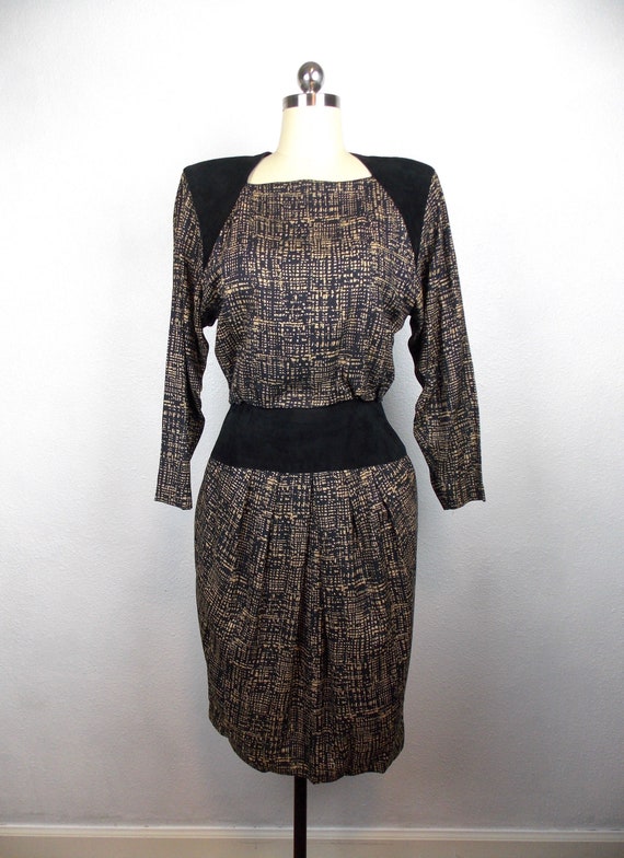 St Gillian Silk Dress Kay Unger 1990's