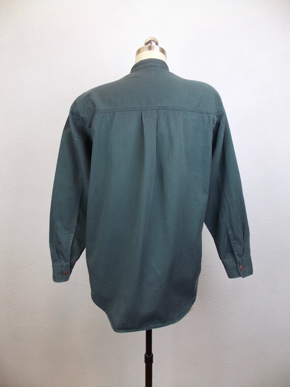 Vintage Gitano Patchwork Print Button Down Long S… - image 3