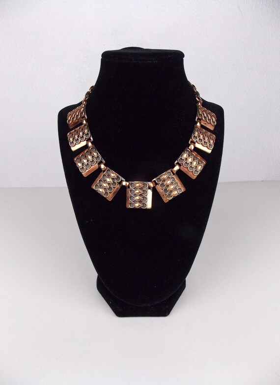 1950's Copper Necklace Adjustable Length