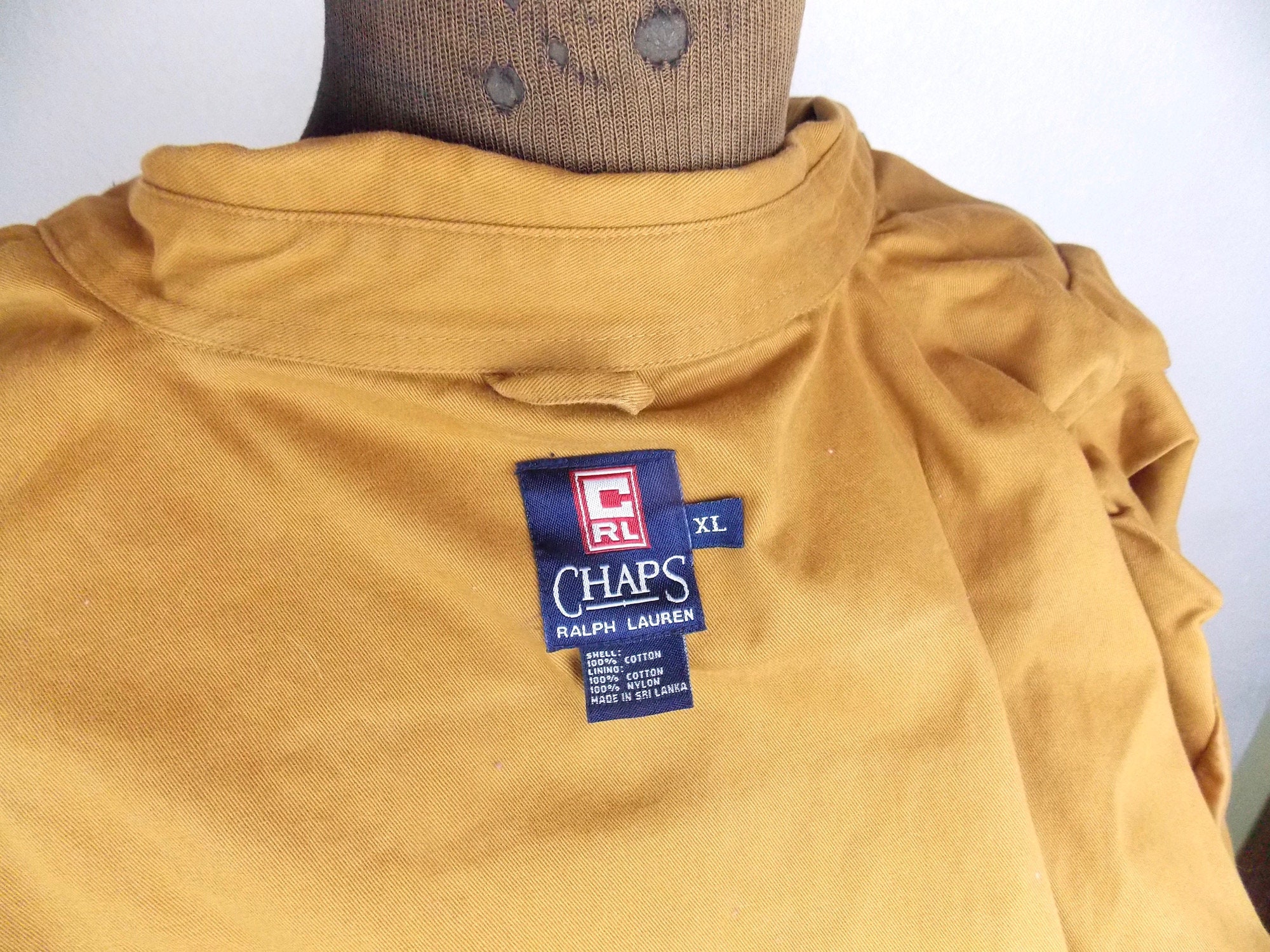 Vintage Ralph Lauren CHAPS Cotton Twill Jacket Men's XL - Etsy