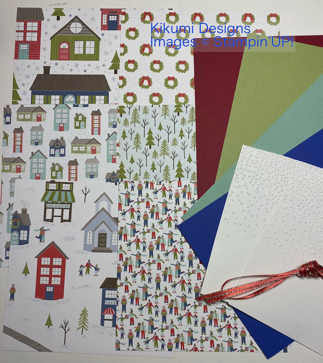 Trimming the Town DSP Sampler DIY Card Making Kit 6”x6” Designer Series ...